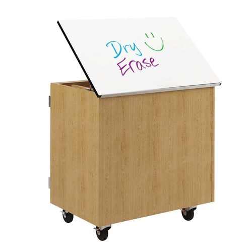 Eiche-Aufbewahrungsbox - WRITE-N-ROLL STORAGE - DIVERSIFIED WOODCRAFTS - mit Deckel