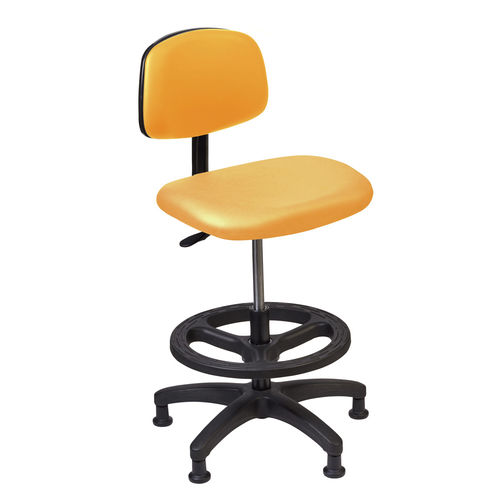 Nylon-Arbeitsstuhl - TECH - DIVERSIFIED WOODCRAFTS - Vinyl / mit Sterngestell / Polster