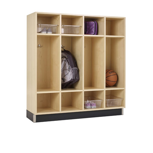 Ahornholz-Garderobenschrank - BACKPACK - DIVERSIFIED WOODCRAFTS - für Schulen
