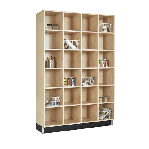 Modernes Bücherregal - CUBBY - DIVERSIFIED WOODCRAFTS - für Schulen / Eiche / Sperrholz