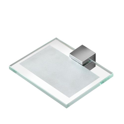 Wandmontierter Seifenhalter - 917543-02 - Geesa - Metall / Glas / für Hotels