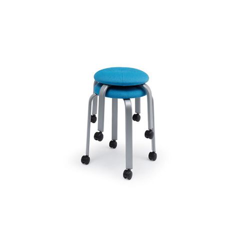 Moderner Hocker - MOTIV - PARAGON FURNITURE INC - Gestell aus Stahl / Polster / stapelbar