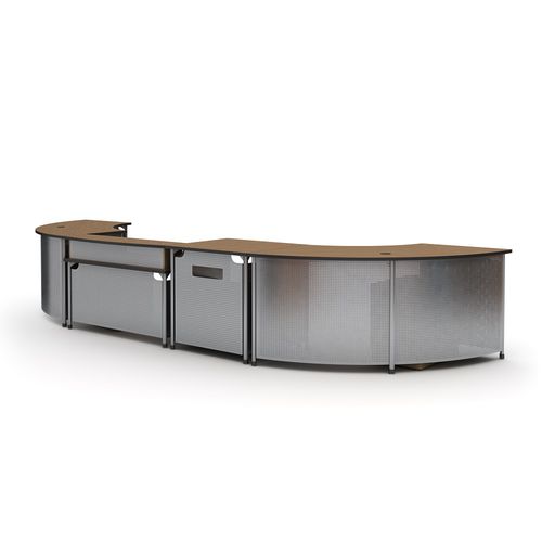 Moderner Schreibtisch - INFORMATION COMMONS CIRCULATION - PARAGON FURNITURE INC - Stahl / HPL / mit Stauraum