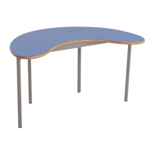 Moderner Unterrichtstisch - JELLY BEAN - ambic educational - MDF-Laminat / Gestell aus Stahl / gebogen