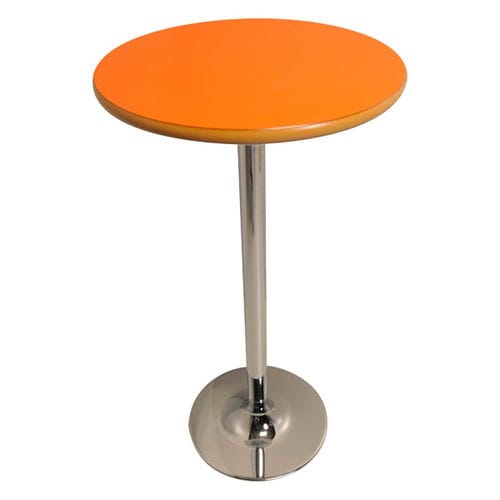 Moderner Bistrotisch - POSEUR - ambic educational - MDF-Laminat / Gestell aus Metall / rund