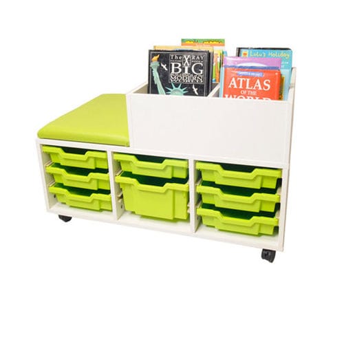 Mobiler Lagerschrank - KINDERBOX - ambic educational - mit Rollen / für Schulen / für Kindergarten