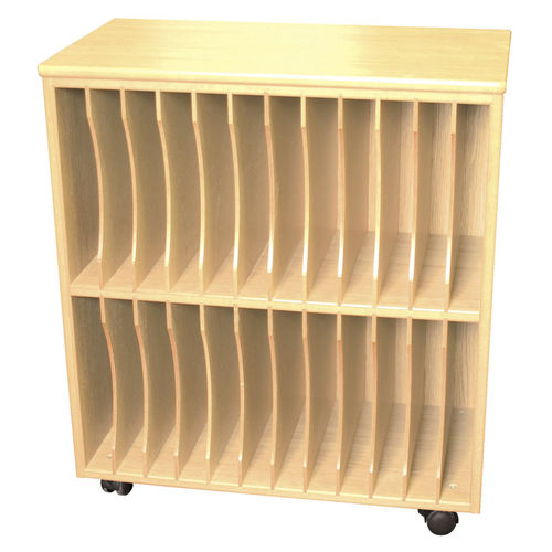 Niedriger Aktenschrank - RING BINDER - ambic educational - MDF / mit Rollen / modern