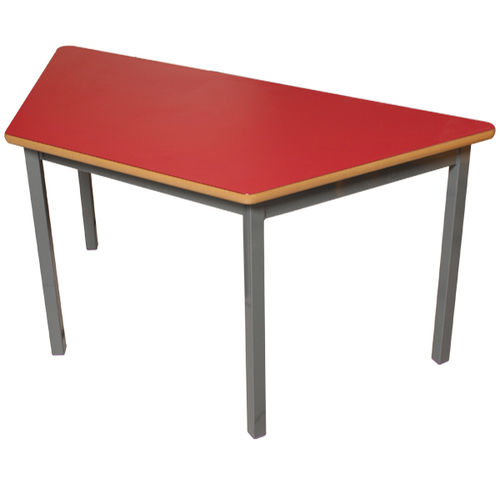 Moderner Unterrichtstisch - LARGE - ambic educational - MDF-Laminat / Gestell aus Stahl / Trapez