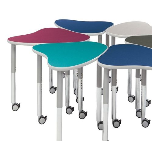 Moderner Unterrichtstisch - SYNERGY DESK - Academia furnitures industries - Stahl / Hochdrucklaminat / Polypropylen