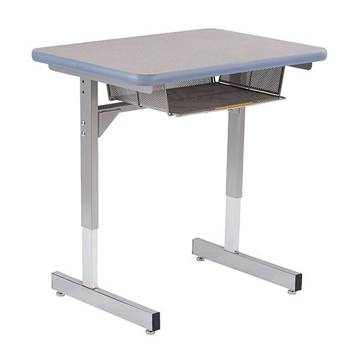 Moderner Tisch - T-LEG DESK SERIES - Academia furnitures industries - Hochdrucklaminat / Kunststoff / Gestell aus Metall