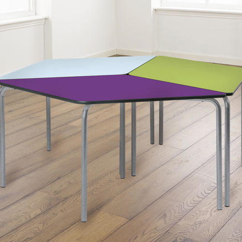 Moderner Unterrichtstisch - EQUATION™ JEWEL - metalliform - MDF / Gestell aus Metall / rechteckig