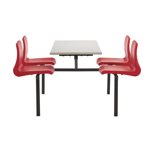 Moderne Tisch- und Stuhlkombination - CANTEEN & NP - metalliform - für den Innenraum / Holz / rechteckig