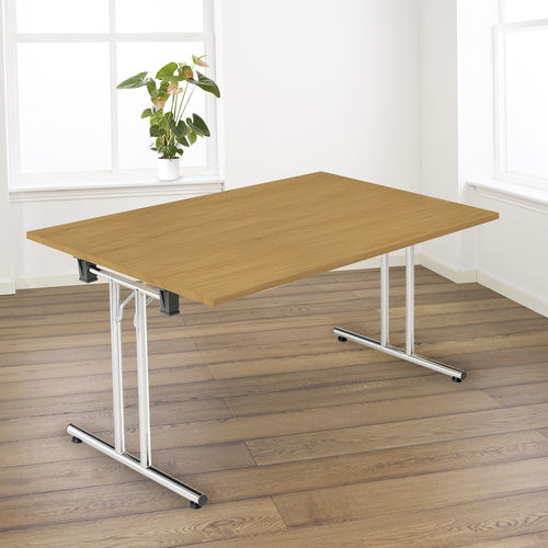 Moderner Unterrichtstisch - metalliform - MDF / Buche / Ahornholz