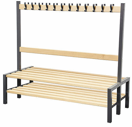 Modernes Schuhregal - C72064 - WILLOWBROOK Education - selbsttragend / für Gewerbegebrauch