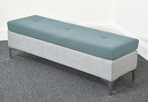 Moderne Polsterbank - D81191  - WILLOWBROOK Education - Stoff / Wolle / aus verchromtem Metall