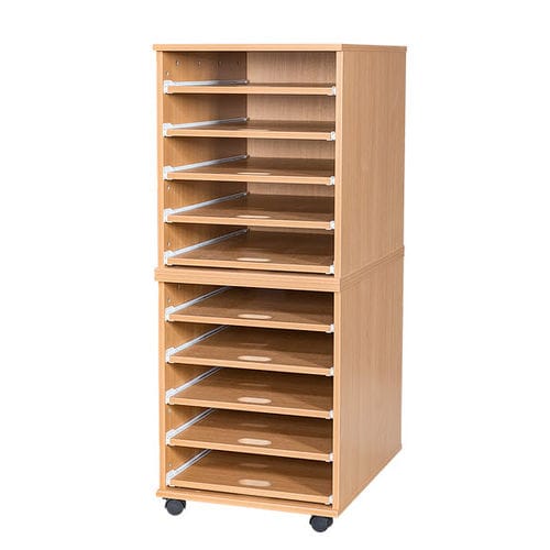 Eiche-Aufbewahrungsbox - A53031 - WILLOWBROOK Education - Ahornholz / Buche / Kunststoff