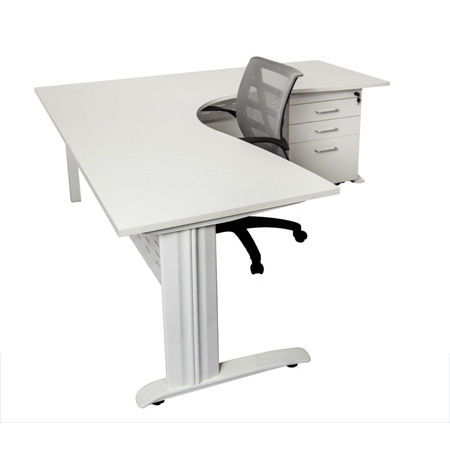 Moderner Schreibtisch - SPAN - BATGER - Laminat / für Eckeinbau / modulierbar