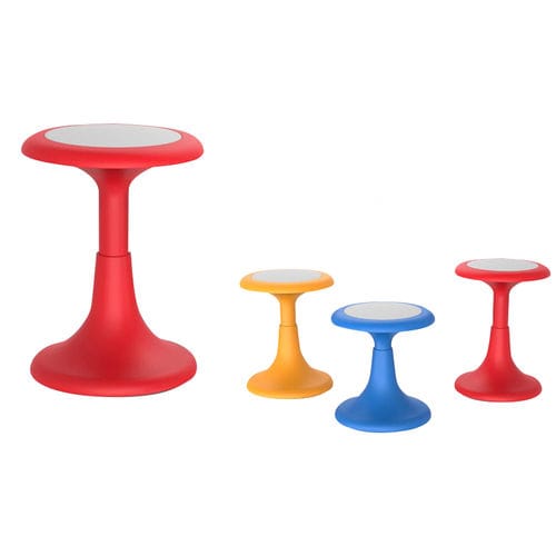 Design-Hocker - FLEX - BATGER - Gestell aus Kunststoff / quadratisch / rot