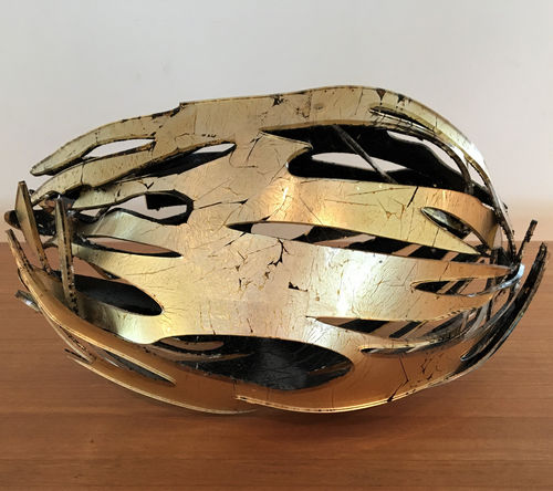 Acryl-Skulptur - Rugby ball - Duco - gold / Sport / modern