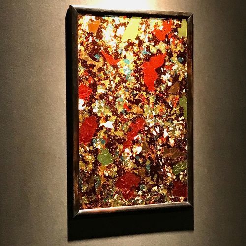 Sicherheitsglasscheibe - SILVER FLAKE - Duco - ESG Glas / Ornament / lackiert