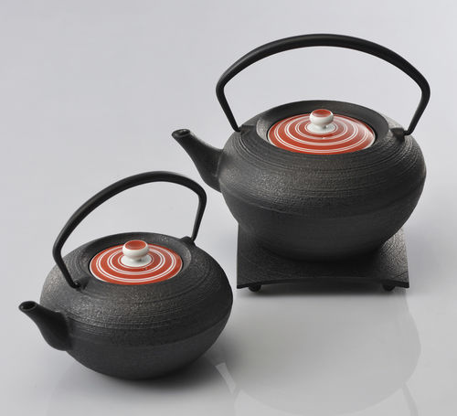 Porzellan-Teekanne - Rikyu - Chushin Kobo Co., Ltd. - Gusseisen