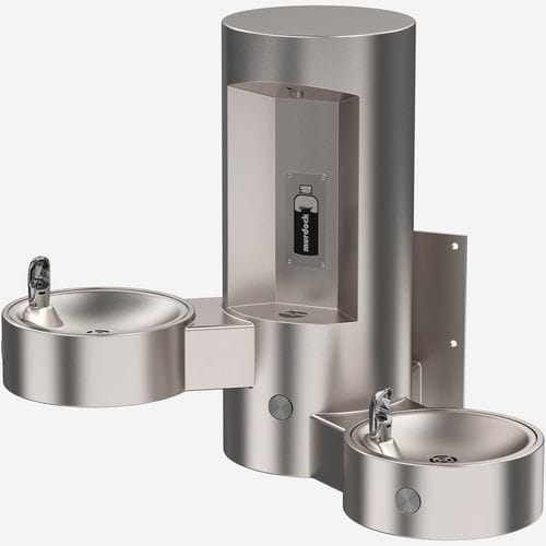 Behindertenfreundlicher Trinkbrunnen - GYE24 Series - murdock - berührungslos / wandmontiert / für Außenbereich