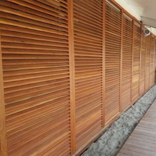 Holzdekorplatte - PERSIENNE  - Beach Concept - für Innenausbau / Wand / zur Außenraumgestaltung