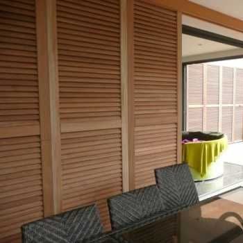 Einflügeliger Fensterladen - Beach Concept - Schiebe / Lamellen / feststehend