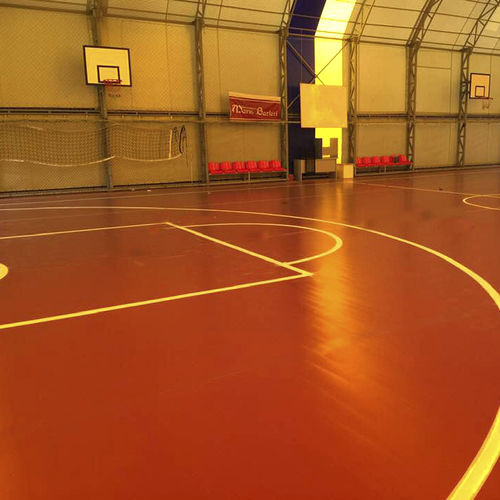 Sportboden für den Innenraum - POLYFLEX PU-IN - KDF - Sports Flooring Production - Polyurethan / für Mehrzweck-Sporthallen / für Sportplätze