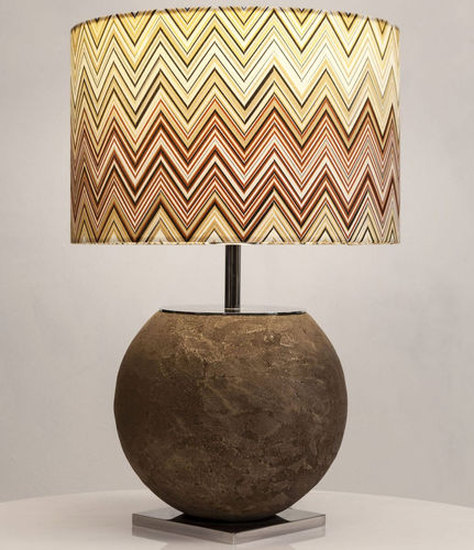 Tischlampe - DIE KUGEL - craftvoll - Edelstahl / modern / mit Kabel