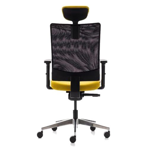 Moderner Chefsessel - STEEL - OFISTIM - Maschen / mit Kopfstütze / Polster