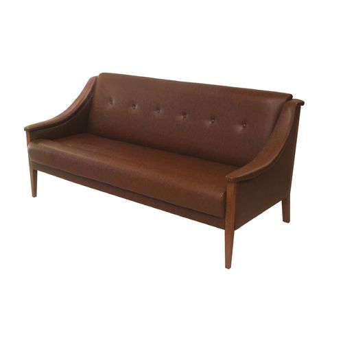 Klassisches Sofa - ROCCA - OFISTIM - Stoff / braun / Zweisitzer