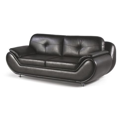 Modernes Sofa - TWEGO - OFISTIM - Leder / braun / schwarz