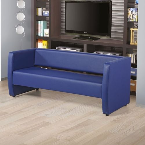 Modernes Sofa - FIRUZE - OFISTIM - Leder / blau / Zweisitzer