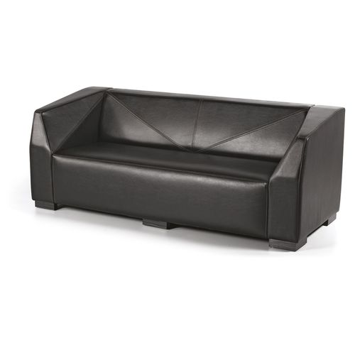 Modernes Sofa - ELMAS - OFISTIM - Leder / schwarz / Zweisitzer