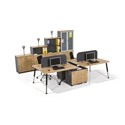 Schreibtisch für Open Space - BERIL - OFISTIM - klassisch / Holz / mit Stauraum