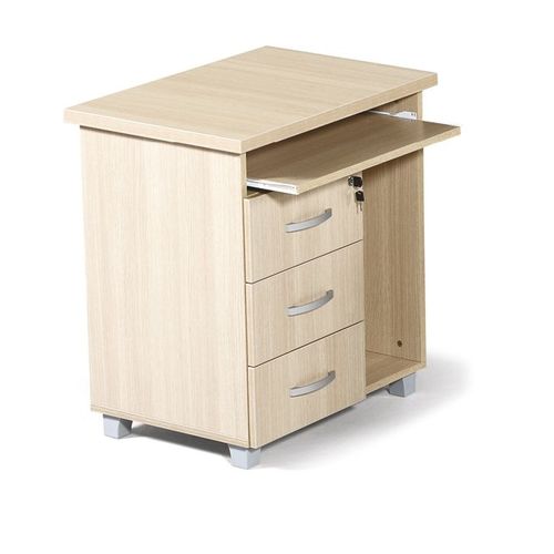 Holz-Schreibtischcontainer - ETJ-70050 - OFISTIM - mit 3 Schubladen / auf Rollen / mit Schlüssel