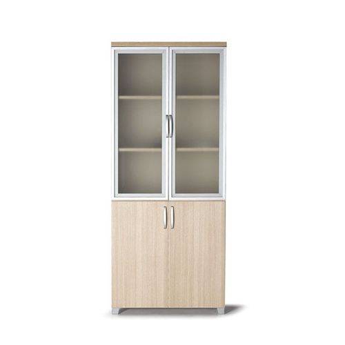 Hoher Aktenschrank - CBNT-800194 - OFISTIM - melaminbeschichtet / mit Flügeltür / modern