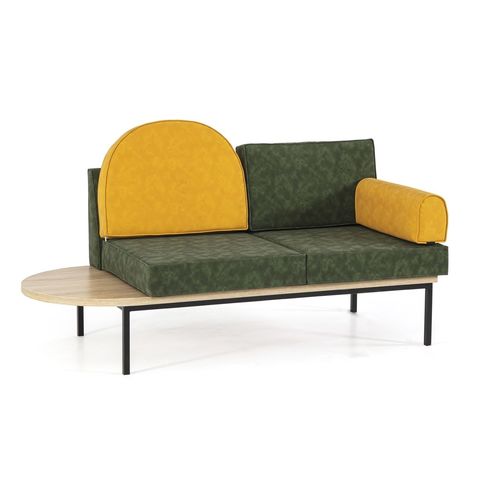Modernes Sofa - LEYDİ - OFISTIM - Stoff / grün / für Krankenhaus