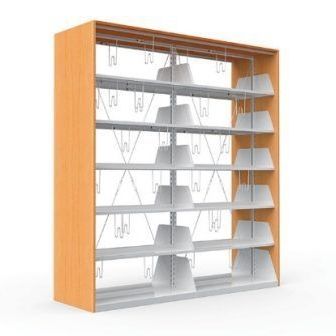 Modernes Bücherregal - OFISTIM - für Gewerbegebrauch / Holz
