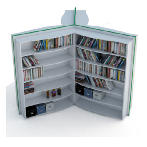 Modernes Bücherregal - Bibi - OFISTIM - für Schulen / Holz