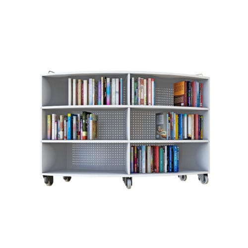 Modernes Regal - CORRECTELLIPTIC - OFISTIM - Laminat / für Bibliotheken