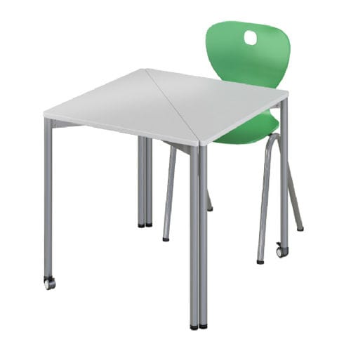 Moderner Unterrichtstisch - TRIANGLE - OFISTIM - Laminat / Gestell aus Metall / rechteckig