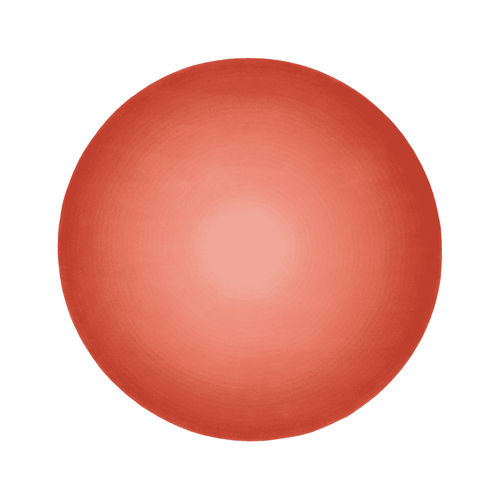 Moderner Teppich - Circular Coral - Alp Carpets - einfarbig / Wolle / rund
