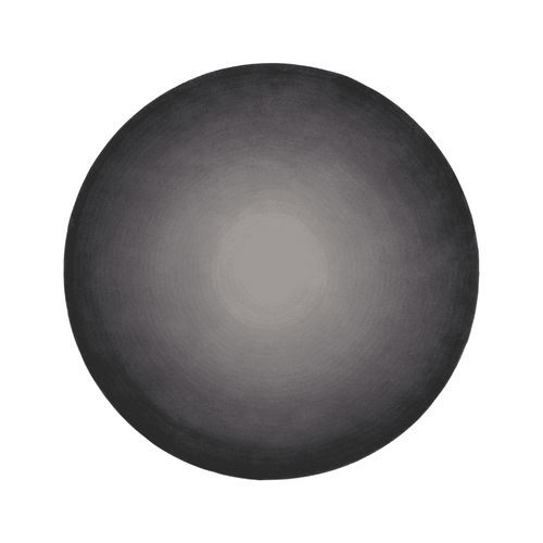 Grauer Teppich - Circular  - Alp Carpets - modern / einfarbig / Wolle