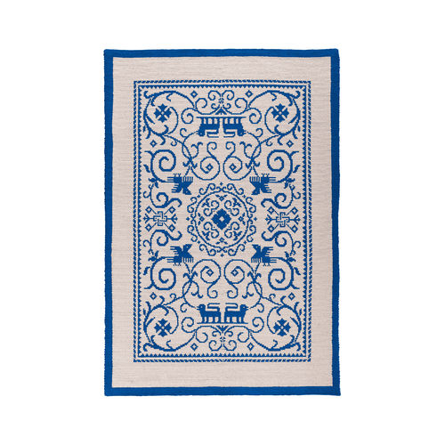 Traditioneller Teppich - Alpujarra Color - Alp Carpets - Blumenmotive / Wolle / rechteckig