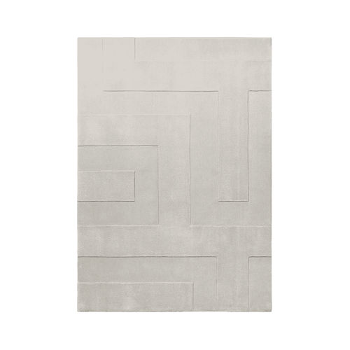 Moderner Teppich - Lab - Alp Carpets - mit geometrischen Motiven / Wolle / rechteckig