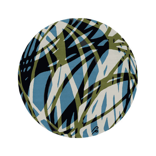 Moderner Teppich - Loren - Alp Carpets - geometrisches Muster / Wolle / rund