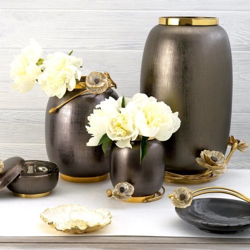 Moderne Vase - ANEMONE  - Michael Aram - Edelstahl