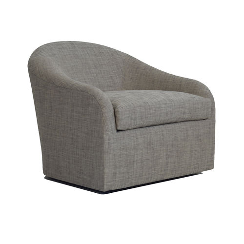Moderner Clubsessel - GIRO  - Pierre COUNOT BLANDIN - Stoff / grau / drehbar